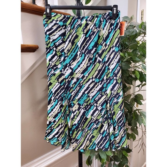 Ross Women Multicolor Polyester A-Line Pull On Casual Knee Length Skirt Size 10 - Picture 8 of 8